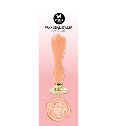 Studio Light  - Wax Stamp with handle Peach heart Essentials Tools nr.09 SL-ES-WAX09 