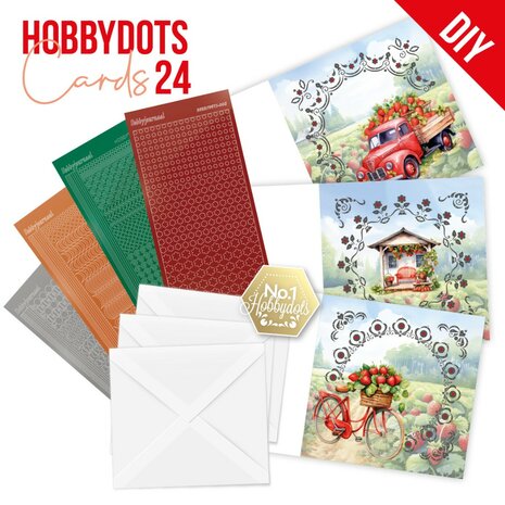 Dot and Do Cards 24 - Berries Beauties - Strawberries DODOPP024