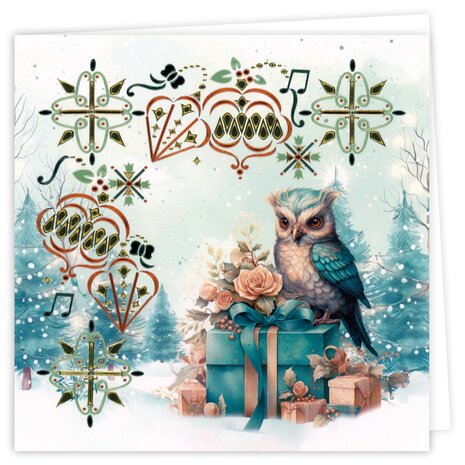 Dot and Do Cards 29 - Berries Beauties - Emerald Christmas Animals DODOPP029