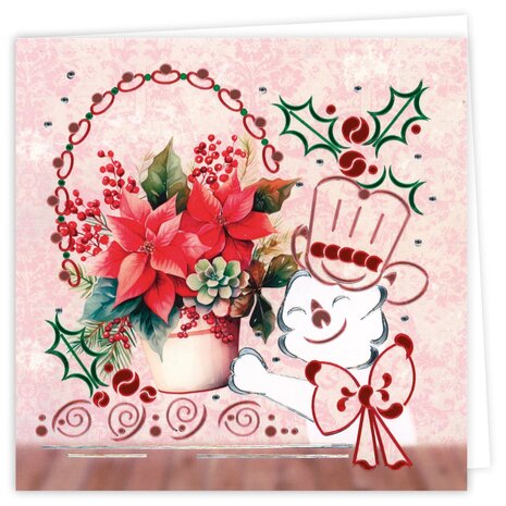 Dot and Do Cards 30 - Berries Beauties - Poinsettia DODOPP030