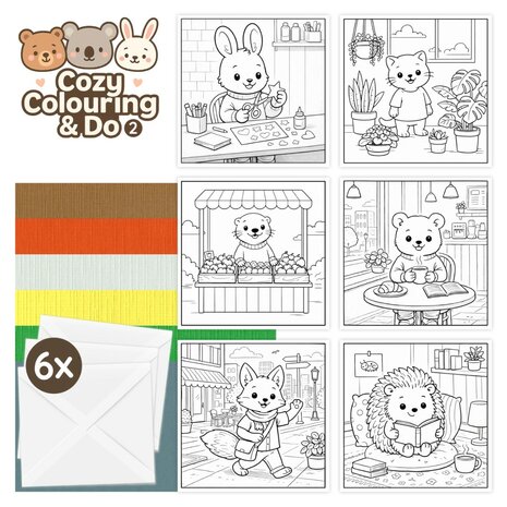 Findit Color - Cozy Colouring Cards Set - Cozy Day Adventures FITCCS10002