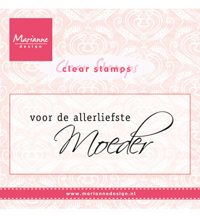 Marianne design, Clear Stamp - voor de allerliefste moeder