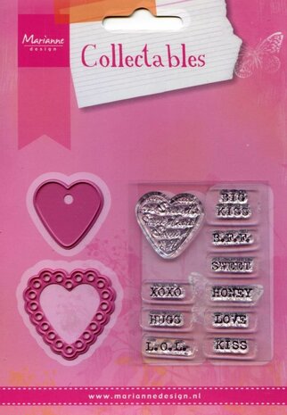 Marianne desgn, Candy herts + stempel - COL1306