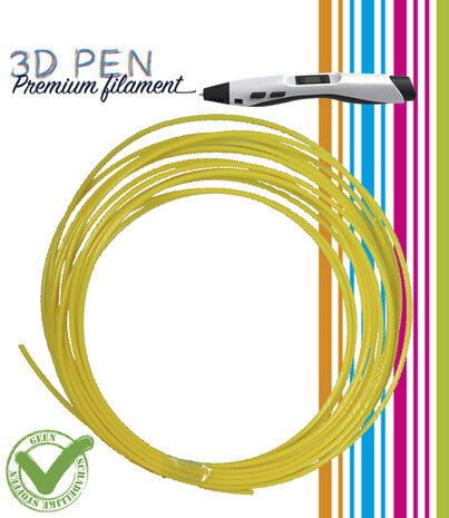 3D Pen filament - 5M - geel