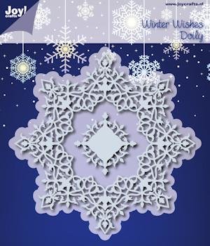 Joy Crafts - Joy! stencil winter wishes doily  6002/0635