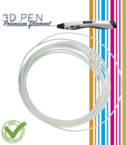 3D Pen filament - 5M - Sneeuw wit