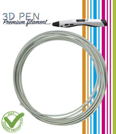 3D Pen filament - 5M - lichtgrijs