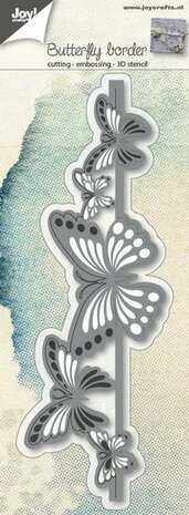 Joy Crafts - Joy! stencil 3D rand vlinders  6002/0689