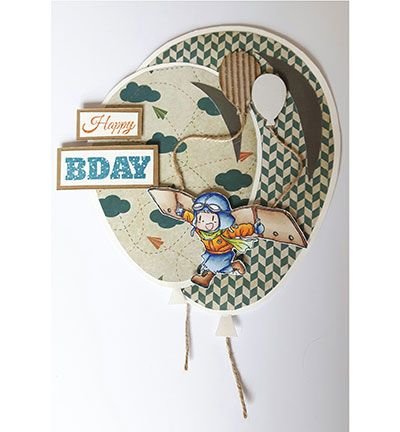 Dutch Doobadoo - Card Art - Balloons