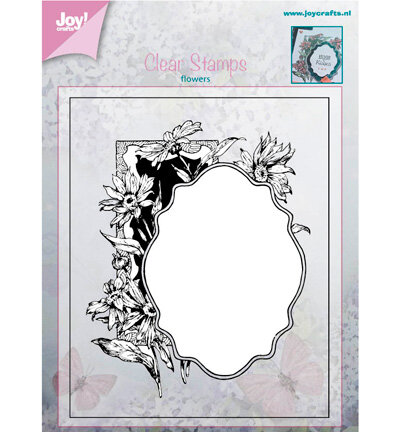 Joy! crafts - Clearstamp - Bloem met lijstje - 6410/0383