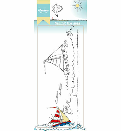 Marianne design, Clear Stamp -HT1623 - Hetty's border - Sailing the seas