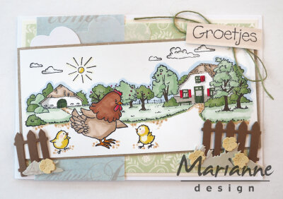 Marianne design, Clear Stamp -HT1632 - Hetty's on the farm