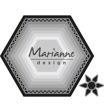 Marianne design, CR1444 - Basic set: Hexagon