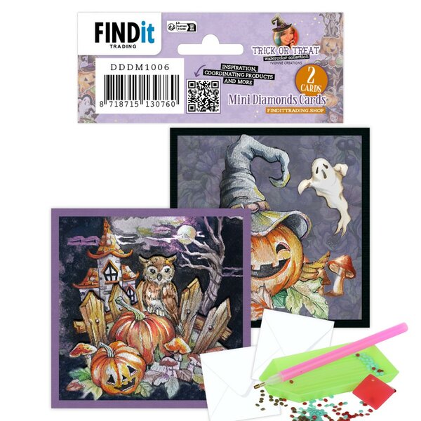 Dotty Designs Mini Diamond Cards set - Trick or Treat DDDM1006