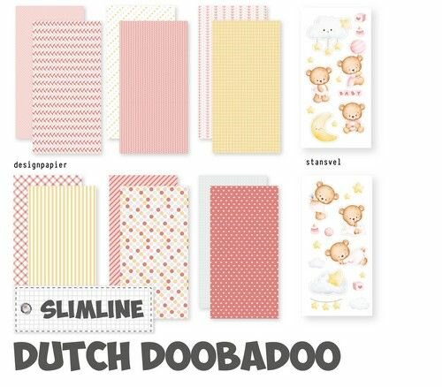 Dutch Doobadoo CraftyKit Slimline Babygirl 473.005.057 210x210mm 473.005.057