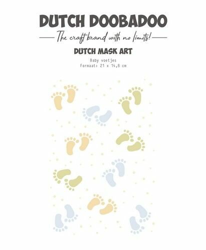 Dutch Doobadoo Mask Art Baby voet A5 470.784.292 470.784.292
