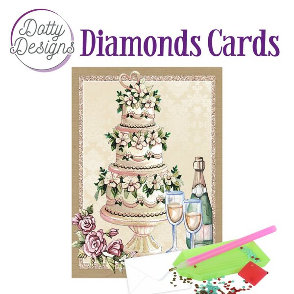 Dotty Designs Diamond Cards -&nbsp;Wedding Cake DDDC1176