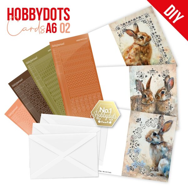 Dot and Do Cards A6 1 -Rabbit DODOPPA6002