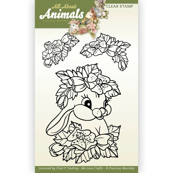 Clear Stamps - Precious Marieke - All About Animals - Bunny PMCS10052