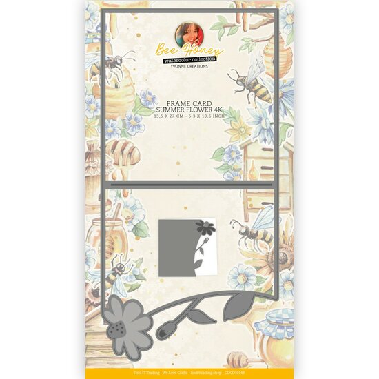 Dies - Yvonne Creations - Bee Honey - Summer Flower Frame 4K CDCD0148