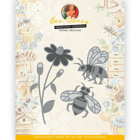 Dies - Yvonne Creations - Bee Honey - Bees YCD10320