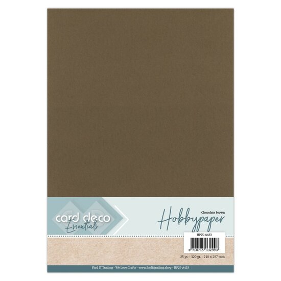 Card Deco Essentials - Hobbypapier - Chocoladebruin HP25-A433