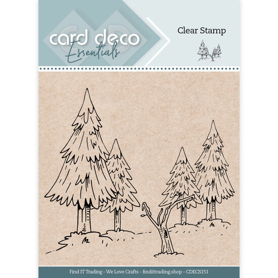 Card Deco Essentials - Clear Stamp - Winter Forest CDECS151