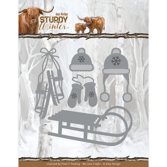 Dies - Amy Design Sturdy Winter - Winter Toys ADD10309
