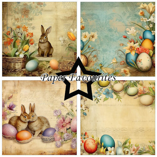 &nbsp; Paper Favourites 15x15 cm Vintage Easter &nbsp;PF276&nbsp;