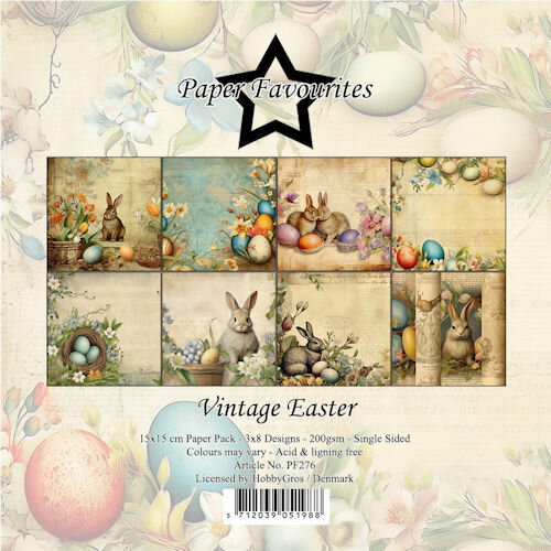 &nbsp; Paper Favourites 15x15 cm Vintage Easter &nbsp;PF276&nbsp;