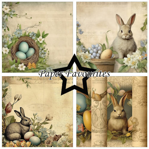 &nbsp; Paper Favourites 15x15 cm Vintage Easter &nbsp;PF276&nbsp;