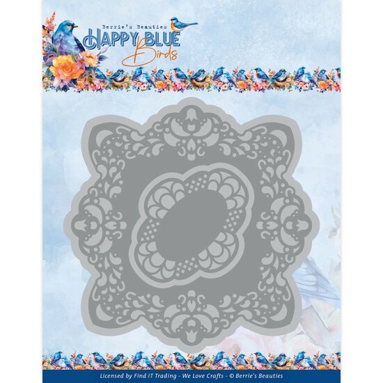 Dies - Berries Beauties - Happy Blue Birds - Happy Frame BBD10001