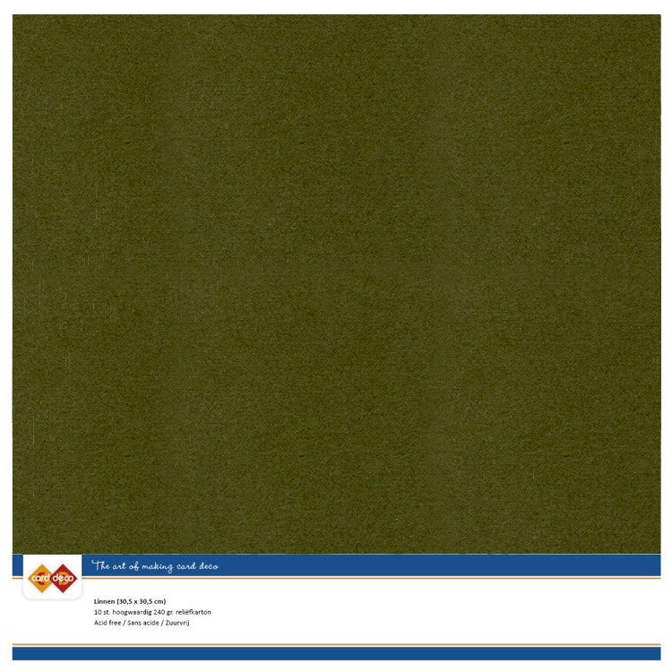 LKK-SC55 Linen Cardstock - SC - Pine Green