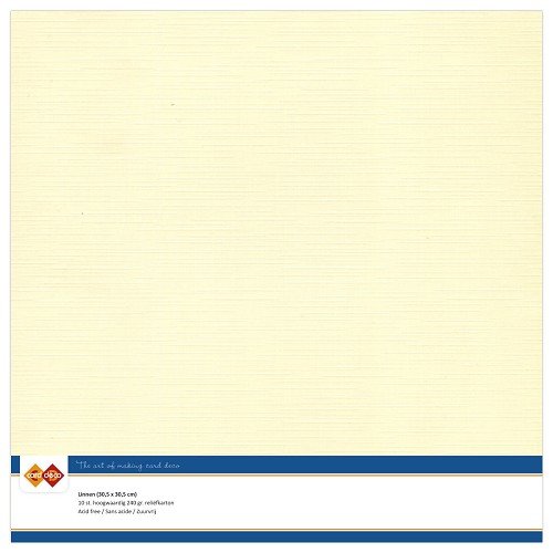LKK-SC02 Linnenkarton - 30,5 x 30,5 - Creme
