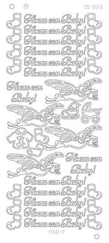 CD3013Z Hoera een baby - Zilver