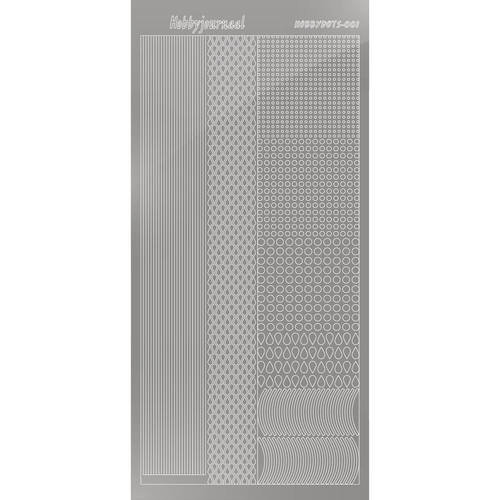 STDM018 Hobbydots sticker - Mirror - Silver