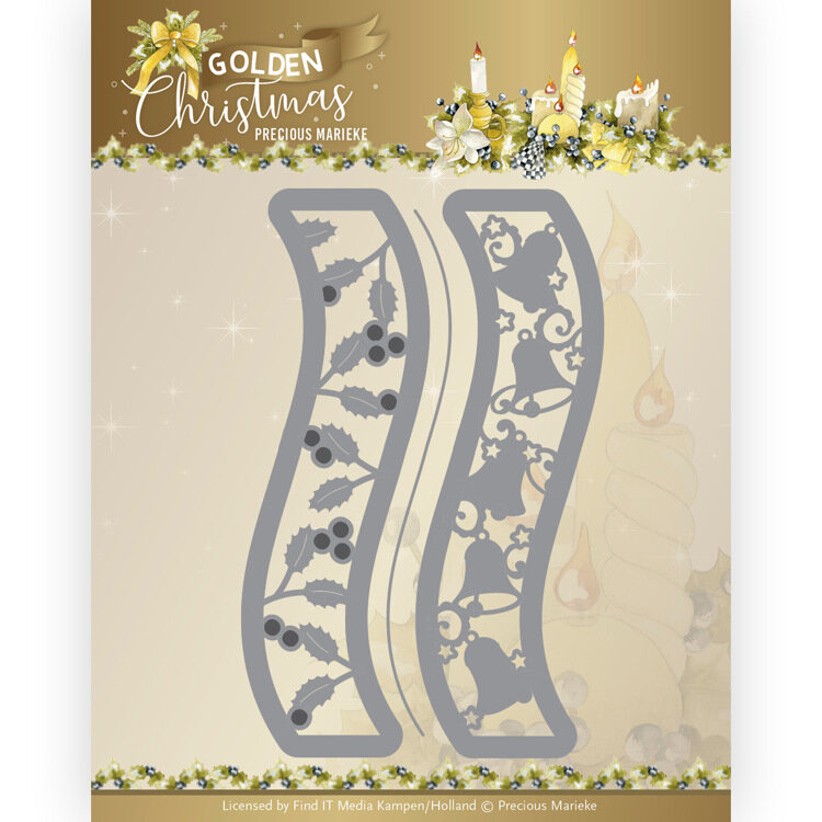 Dies - Precious Marieke - Golden Christmas - Christmas Bell Border PM10238