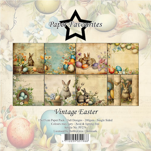   Paper Favourites 15x15 cm Vintage Easter  PF276 