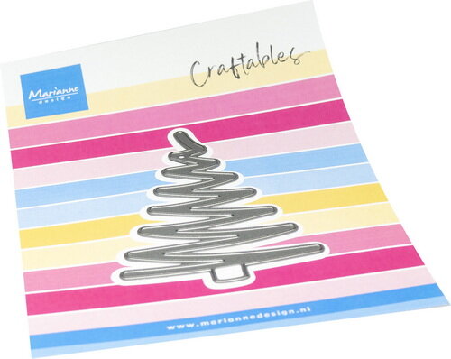   Craftables stencil Zig zag tree  CR1669 