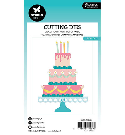 Studio Light B-Day cake Essentials nr.934  SL-ES-CD934
