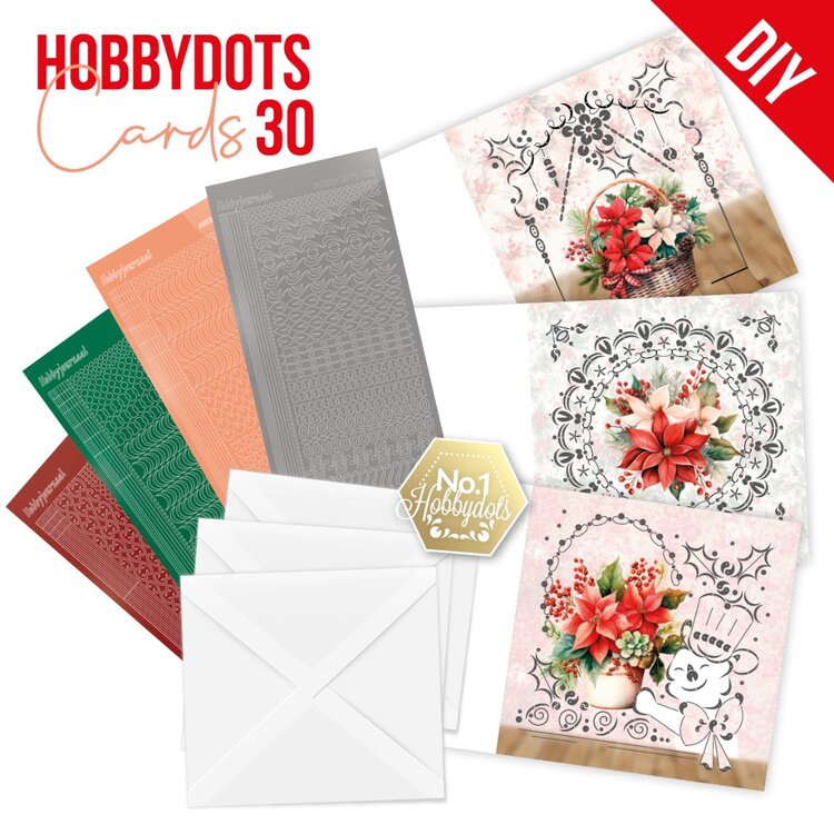 Dot and Do Cards 30 - Berries Beauties - Poinsettia DODOPP030