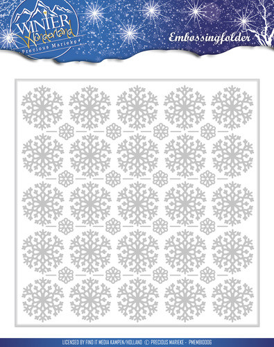 Precious marieke, Winter wonderland , embossing folder