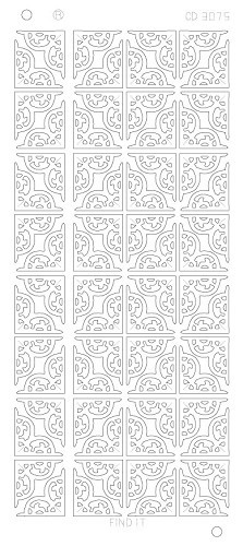 Hobbydots sticker - Corners 4 Platium - Goud CD0375G