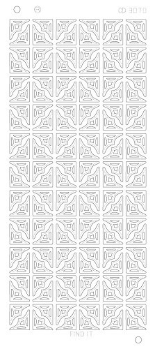 Hobbydots sticker - Corners S Platinum - Goud CD0370G