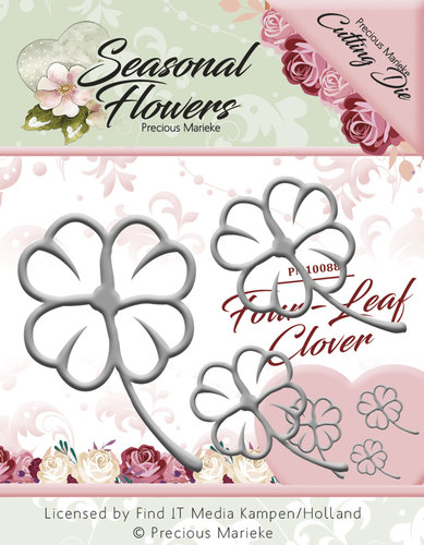 Seasonal Flower -  Die - Four Leaf Clover klaver pm1088