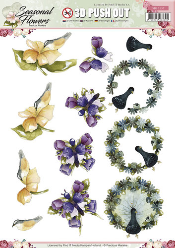 Seasonal Flower -  pushout-  SB10137