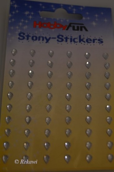 Stony stickers druppel klein