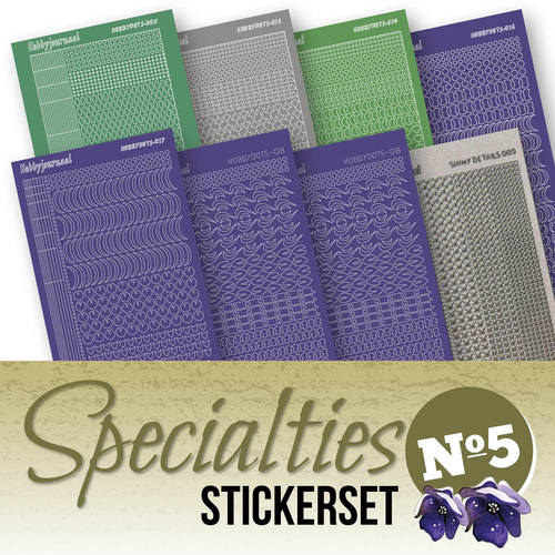Hobbydots sticker - set 8 vellen voor Specialties nr 5