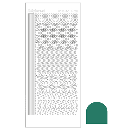 Hobbydots sticker - Mirror - Christmas Green STDM20J