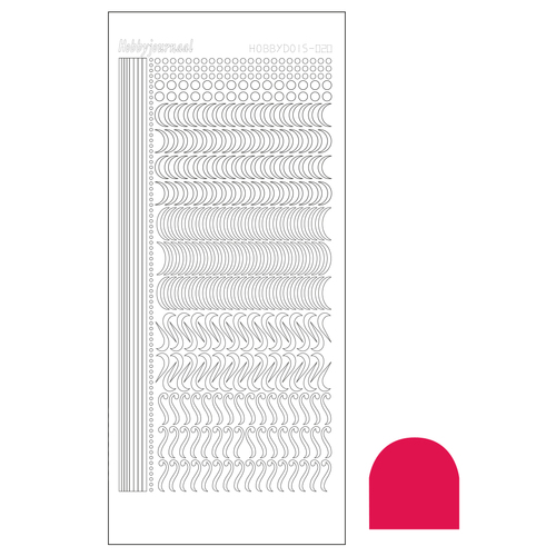 Hobbydots sticker - Mirror - Red STDM204